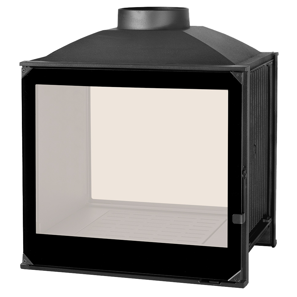 Топка Liseo Castiron LCI 5 GDF BG (двусторонняя, черное стекло)