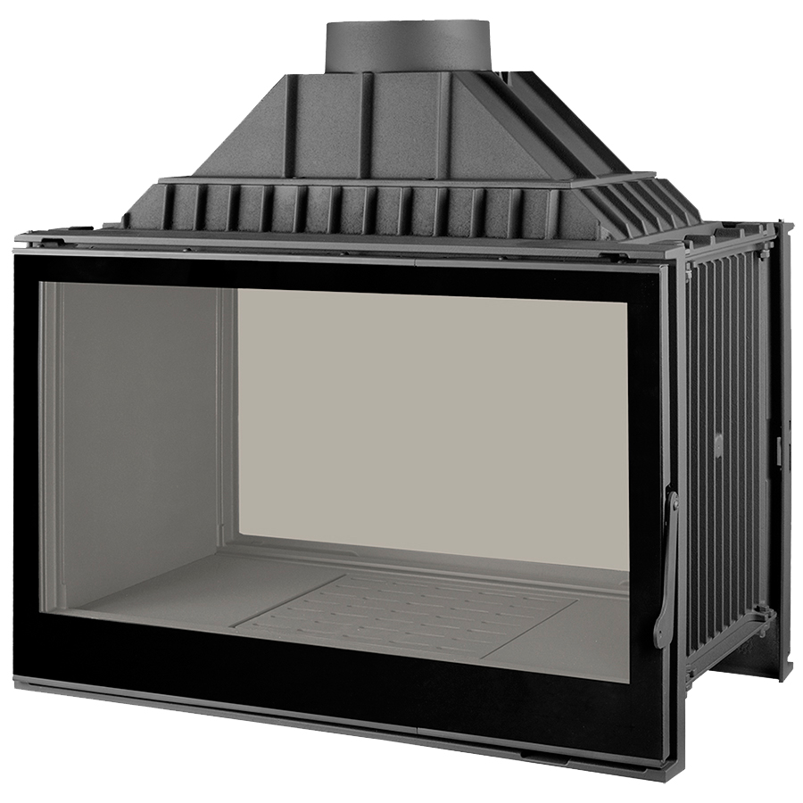 Топка Liseo Castiron LCI 9 GDF BG (двусторонняя, черное стекло)