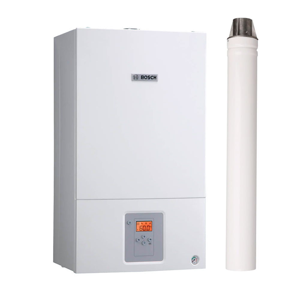Традиционный газовый котёл Bosch GAZ 6000 W WBN 12/18 CRN в комплекте с дымоходом