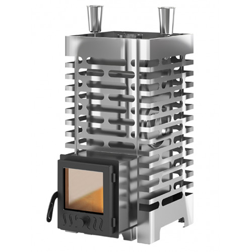 Печь для бани Везувий ASTON 20 INOX стекло
