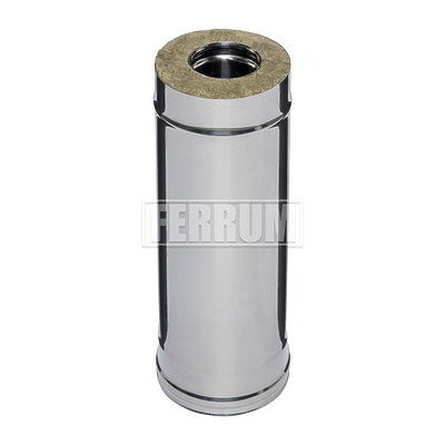 Сэндвич FERRUM 0,5м (430/0,8мм + нерж.) Ф110х200